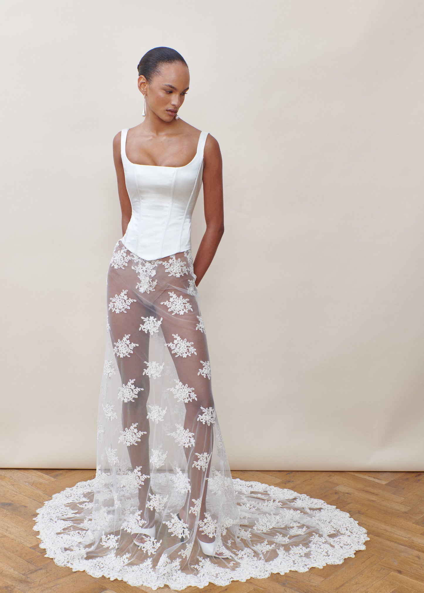 STYLE 141 // SQUARE NECK CORSET WITH STRAPS