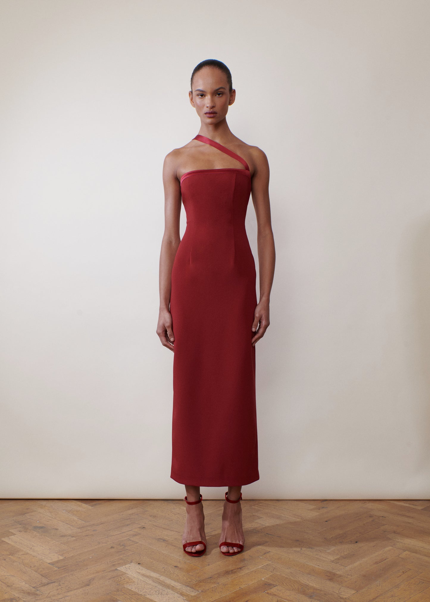 THE THIS WAY AND THAT WAY DRESS IN BURGUNDY