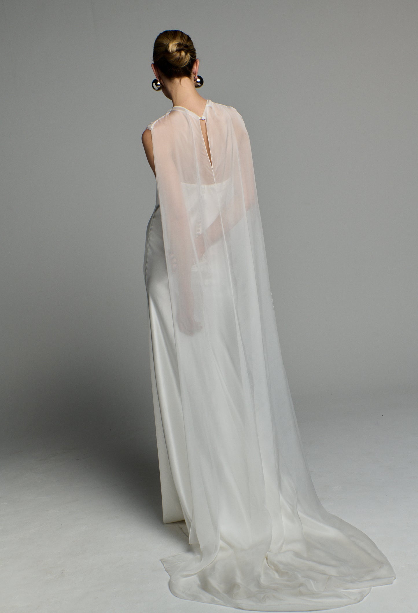 STYLE 157 // ASYMMETRIC CHIFFON CAPE