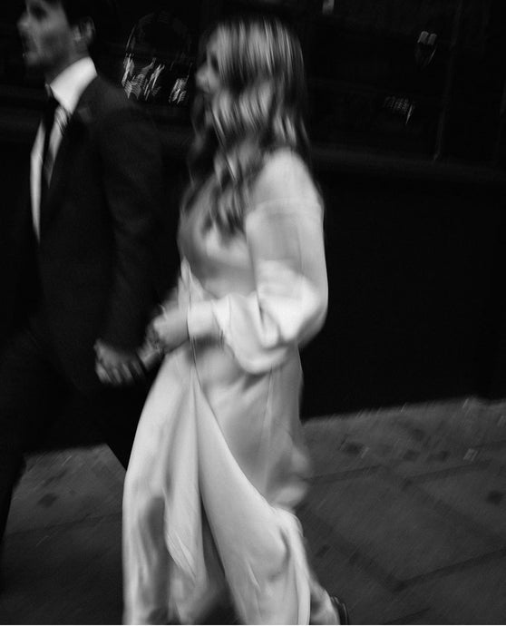 HANNAH + ALEX // a vintage inspired gown for a chic London wedding