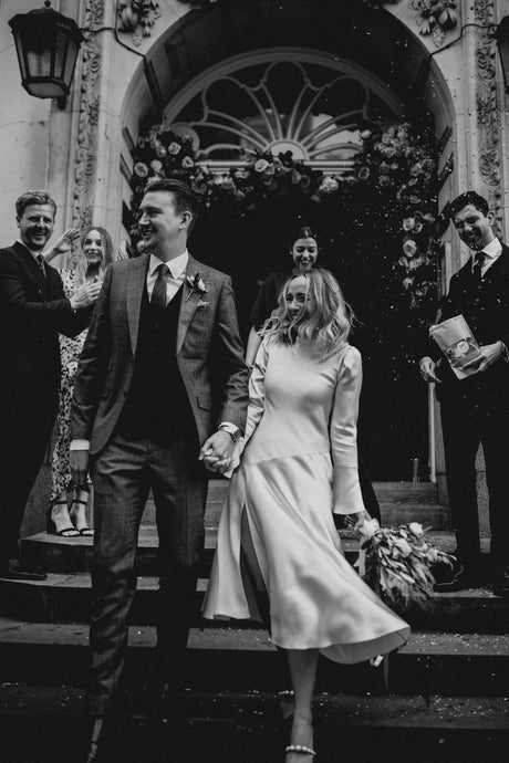 JESS + MIKE // a silk midi and lunch at Daphne's