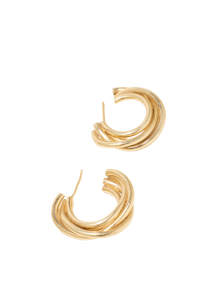 COMPLETED WORKS // GOLD VERMEIL HOOPS