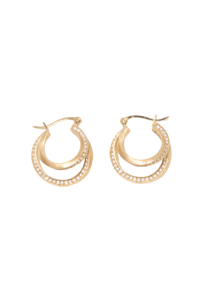 COMPLETED WORKS // GOLD VERMEIL + TOPAZ HOOPS