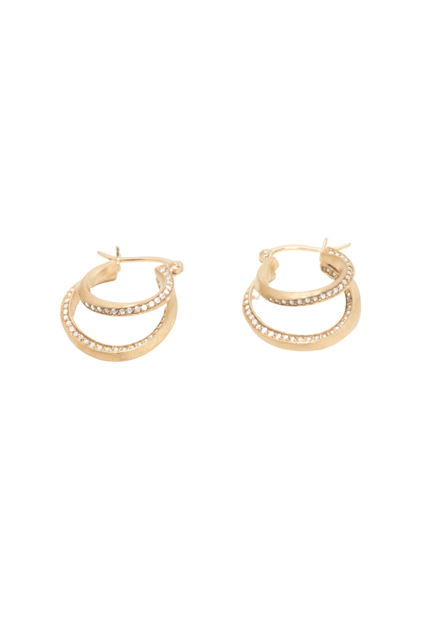 COMPLETED WORKS // GOLD VERMEIL + TOPAZ HOOPS