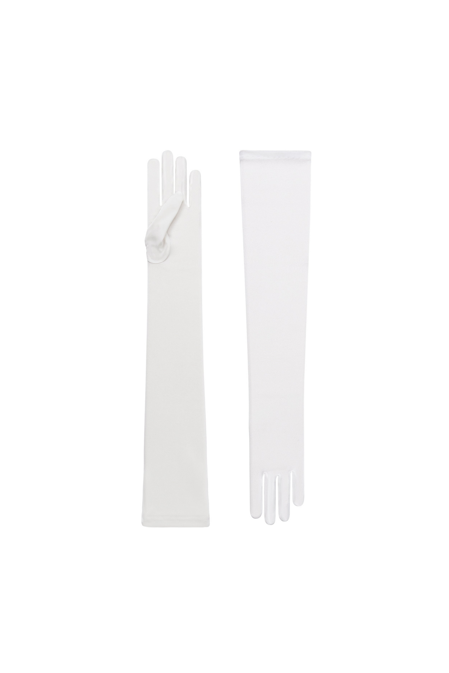 CORNELIA JAMES // PHOEBE SILK OPERA GLOVE IN WHITE