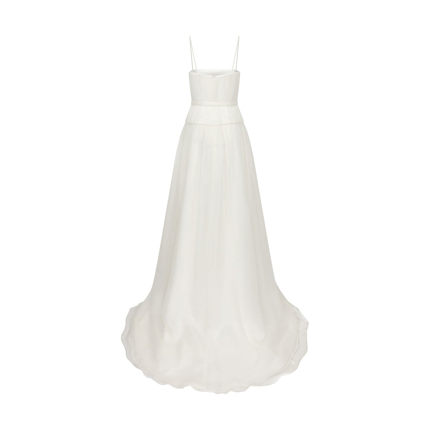 STYLE 095 // PLEATED ORGANZA GOWN WITH DROP WAIST