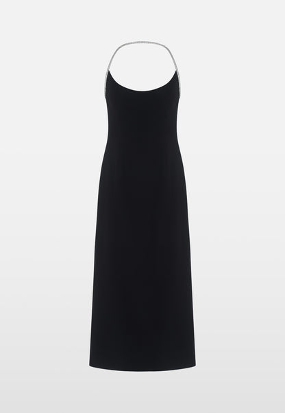 THE CURVE BETWEEN THE LINES DRESS IN BLACK