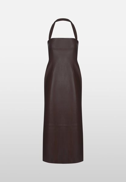 A LITTLE LATER THAN PLANNED LEATHER DRESS