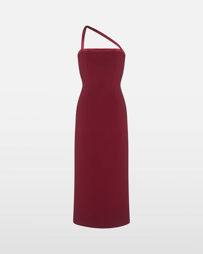 THE THIS WAY AND THAT WAY DRESS IN BURGUNDY