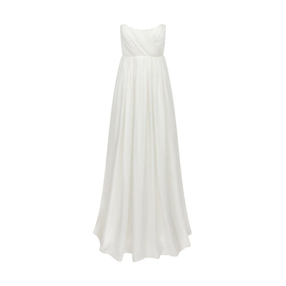 STYLE 033 // HAND PLEATED HIGH WAISTED SILK CHIFFON GOWN