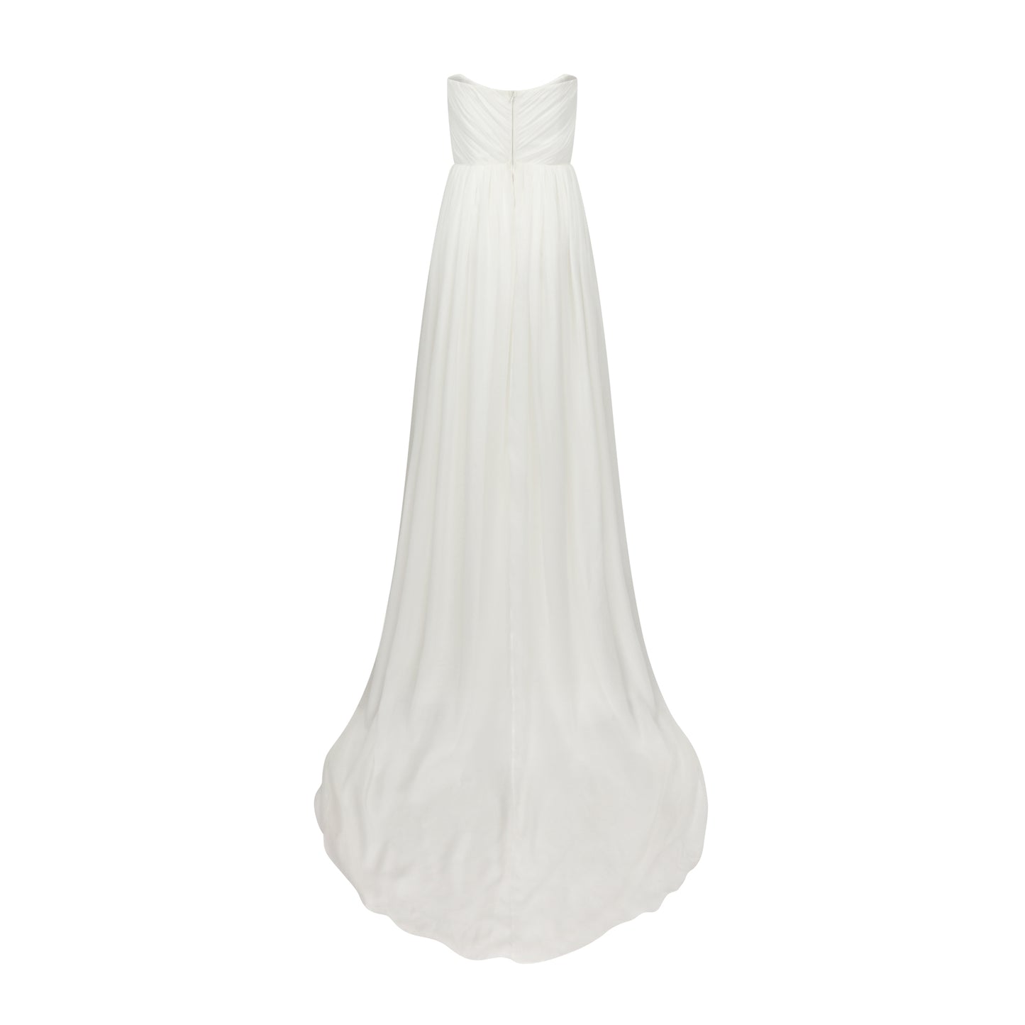STYLE 033 // HAND PLEATED HIGH WAISTED SILK CHIFFON GOWN