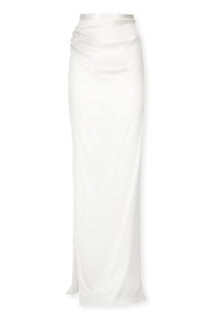 STYLE 058 // SILK SATIN RUCHED SKIRT – THE OWN STUDIO