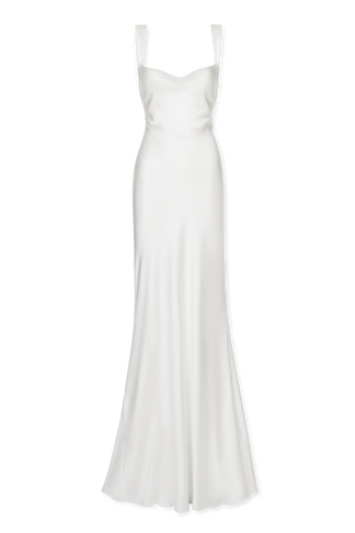 Sitally Cowl Neck Dress-Brick