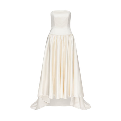 STYLE 093 // DUCHESSE SATIN ANKLE LENGTH DROP WAIST GOWN