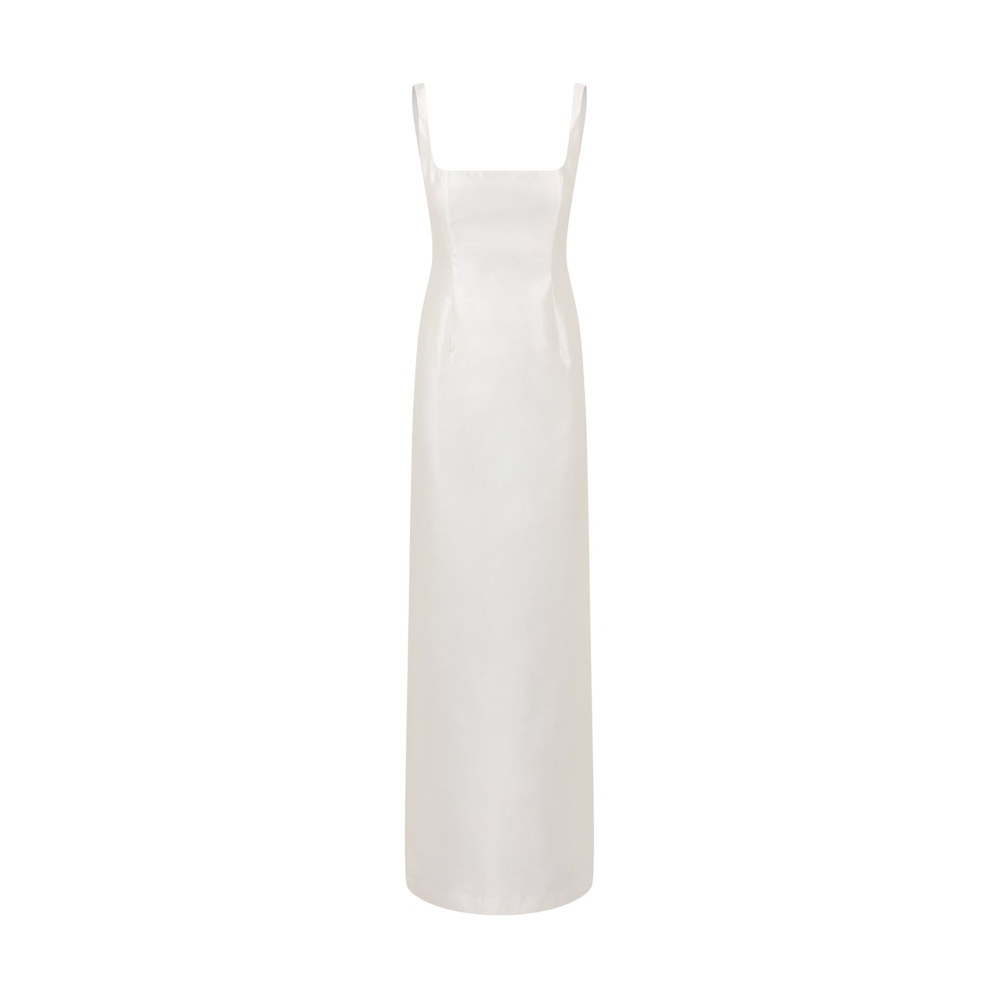 STYLE 110 // SQUARE NECK SILK MIKADO COLUMN GOWN