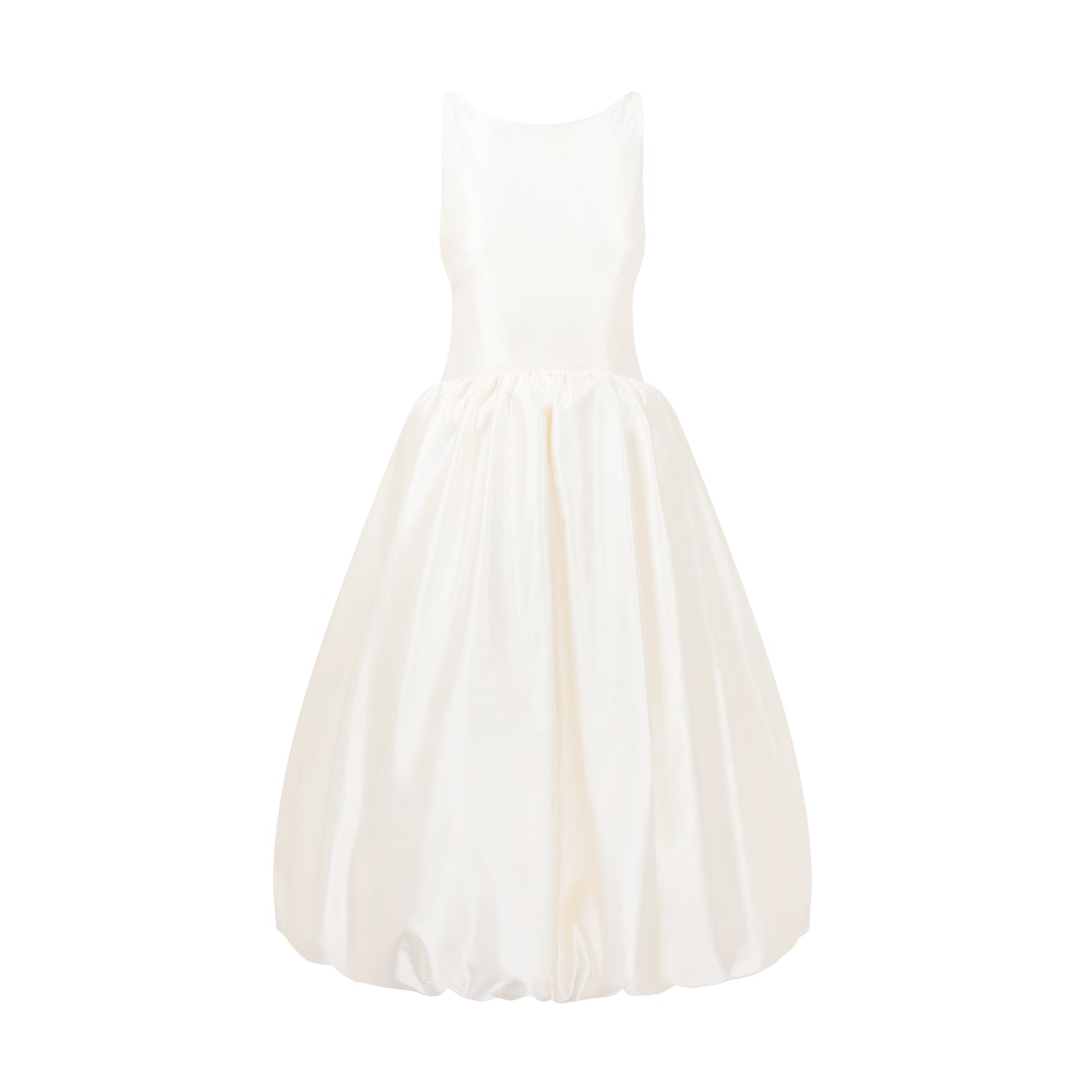 STYLE 115 // DUCHESSE SATIN BUBBLE HEM IN IVORY