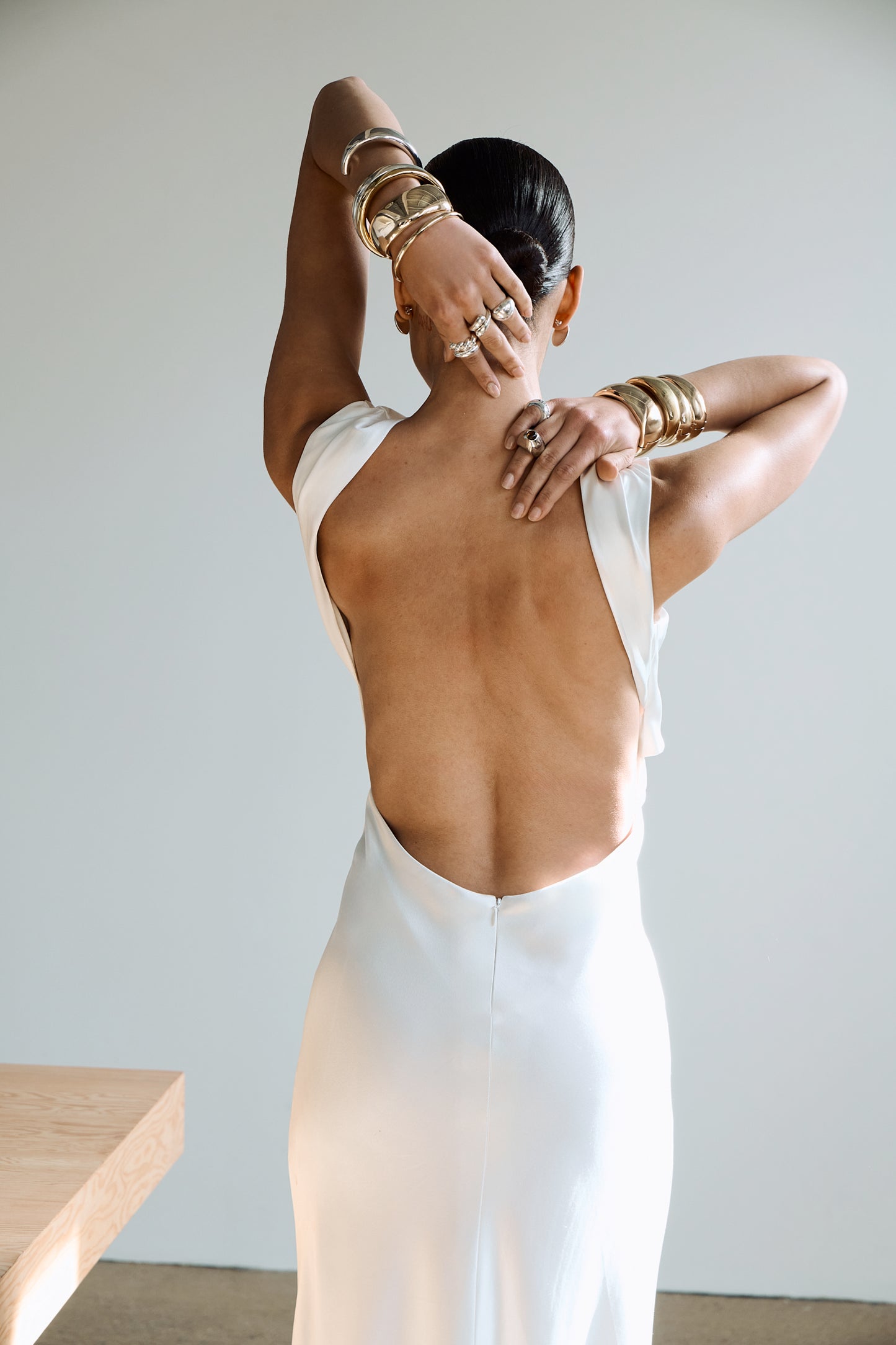 STYLE 192 // BIAS GOWN WITH OPEN BACK