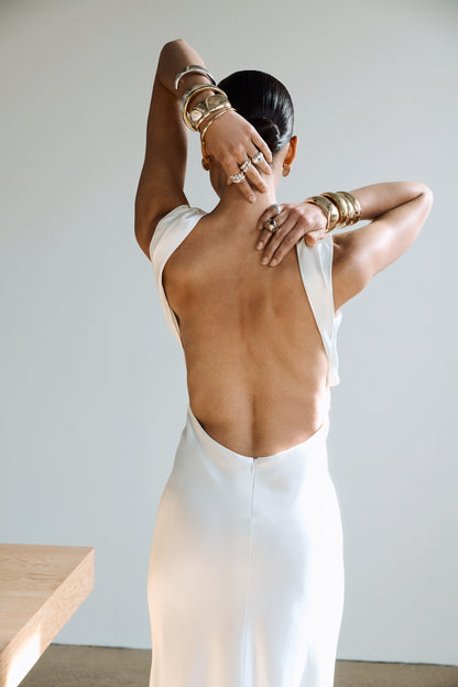 STYLE 192 // BIAS GOWN WITH OPEN BACK