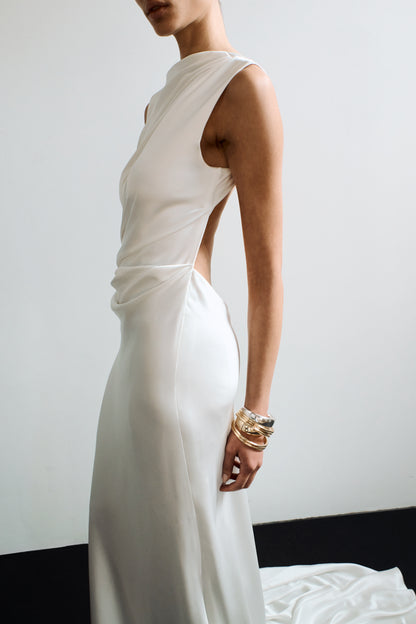 STYLE 192 // BIAS GOWN WITH OPEN BACK