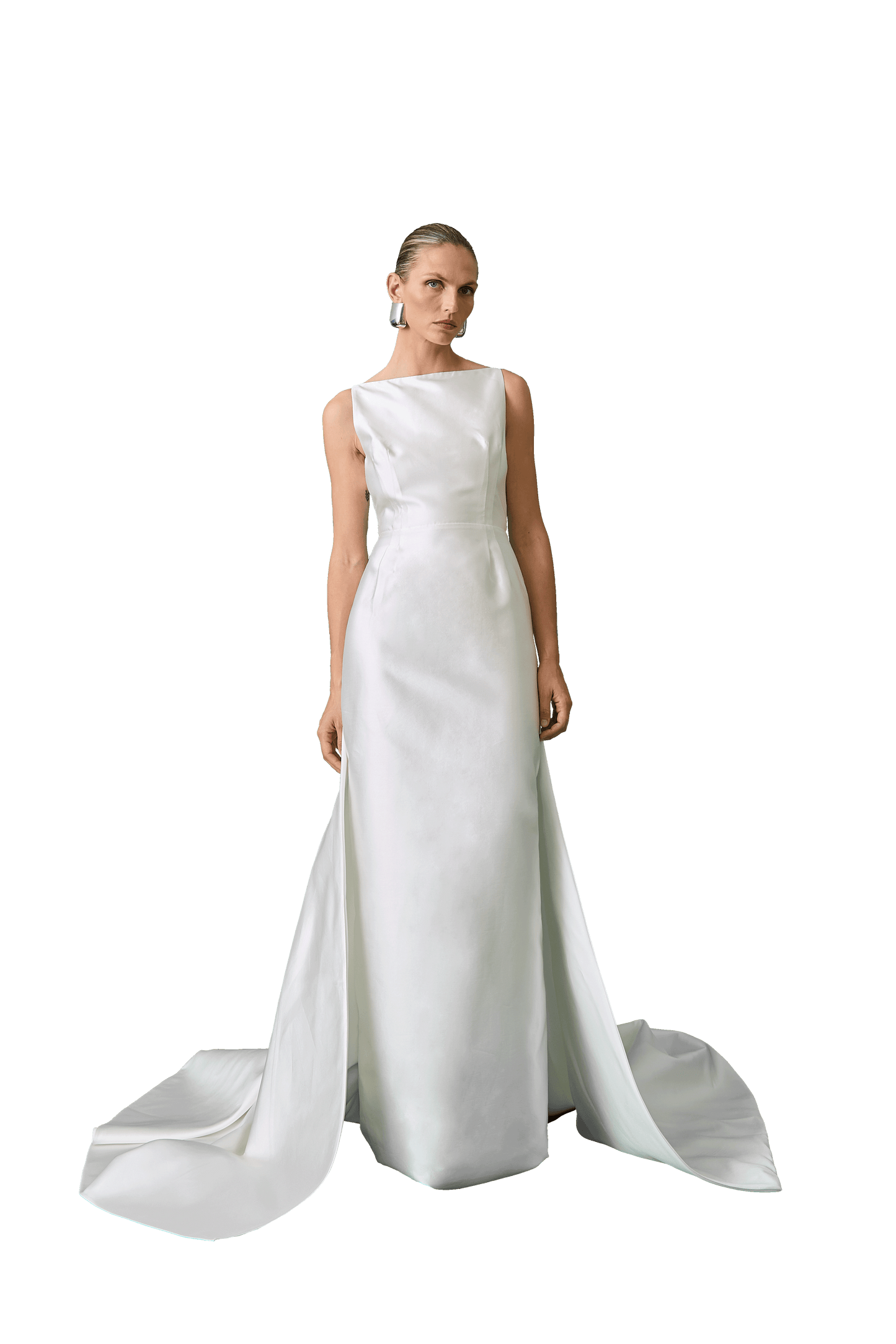 STYLE 176 // SILK MIKADO WATTEAU TRAIN