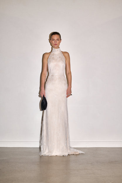 STYLE 186 // BACKLESS LACE HALTER