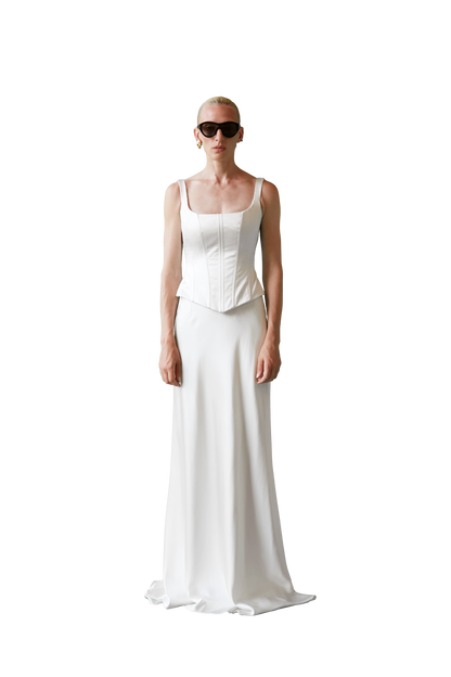STYLE 141 // SQUARE NECK CORSET WITH STRAPS