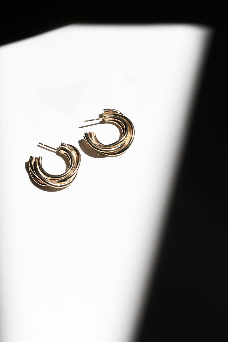 COMPLETED WORKS // GOLD VERMEIL HOOPS