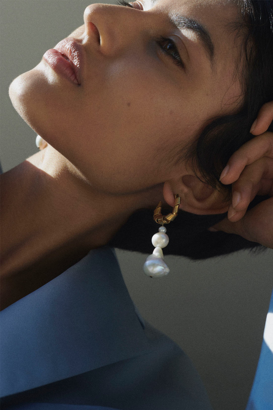 COMPLETED WORKS // GOLD VERMEIL AND PEARL EARRINGS