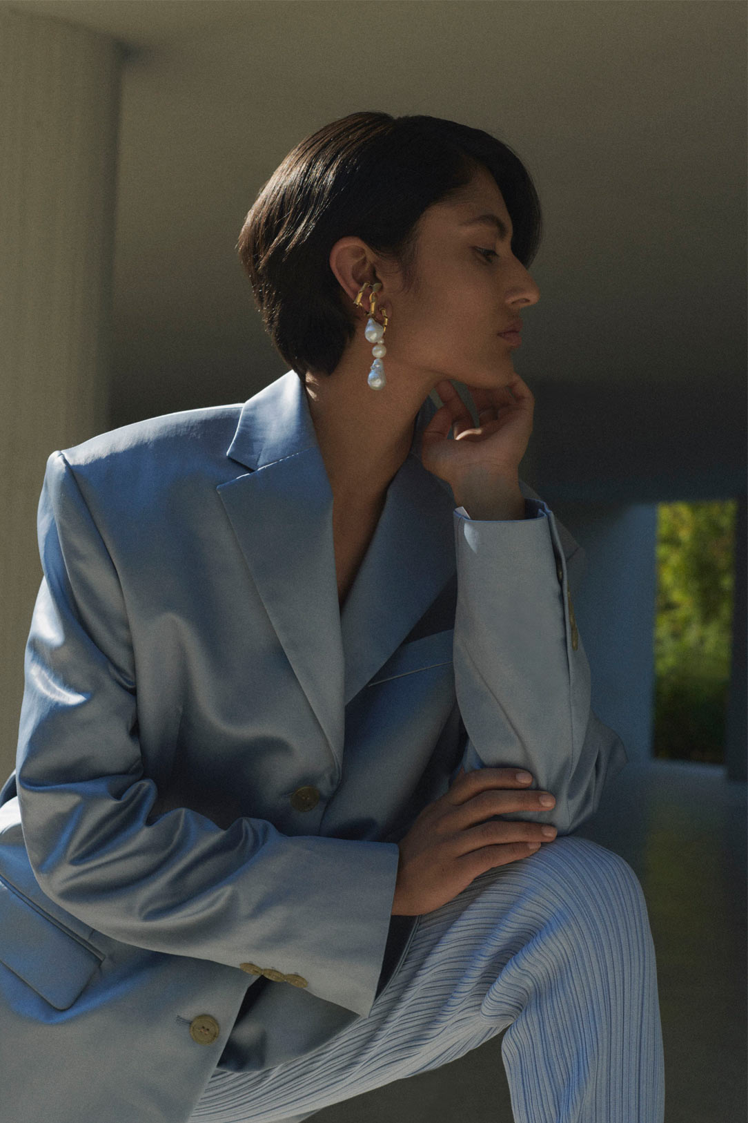 Load image into Gallery viewer, COMPLETED WORKS // GOLD VERMEIL AND PEARL EARRINGS