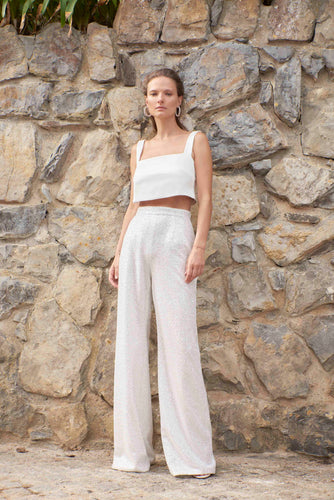 STYLE 065 // SILK SATIN SQUARE NECK CROP